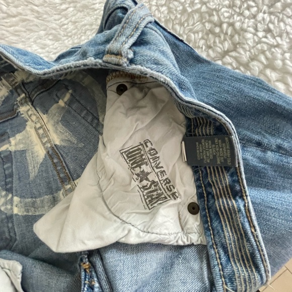 CONVERSE ONE STAR 1974 Vintage womens blue jeans size 8 - Picture 12 of 13